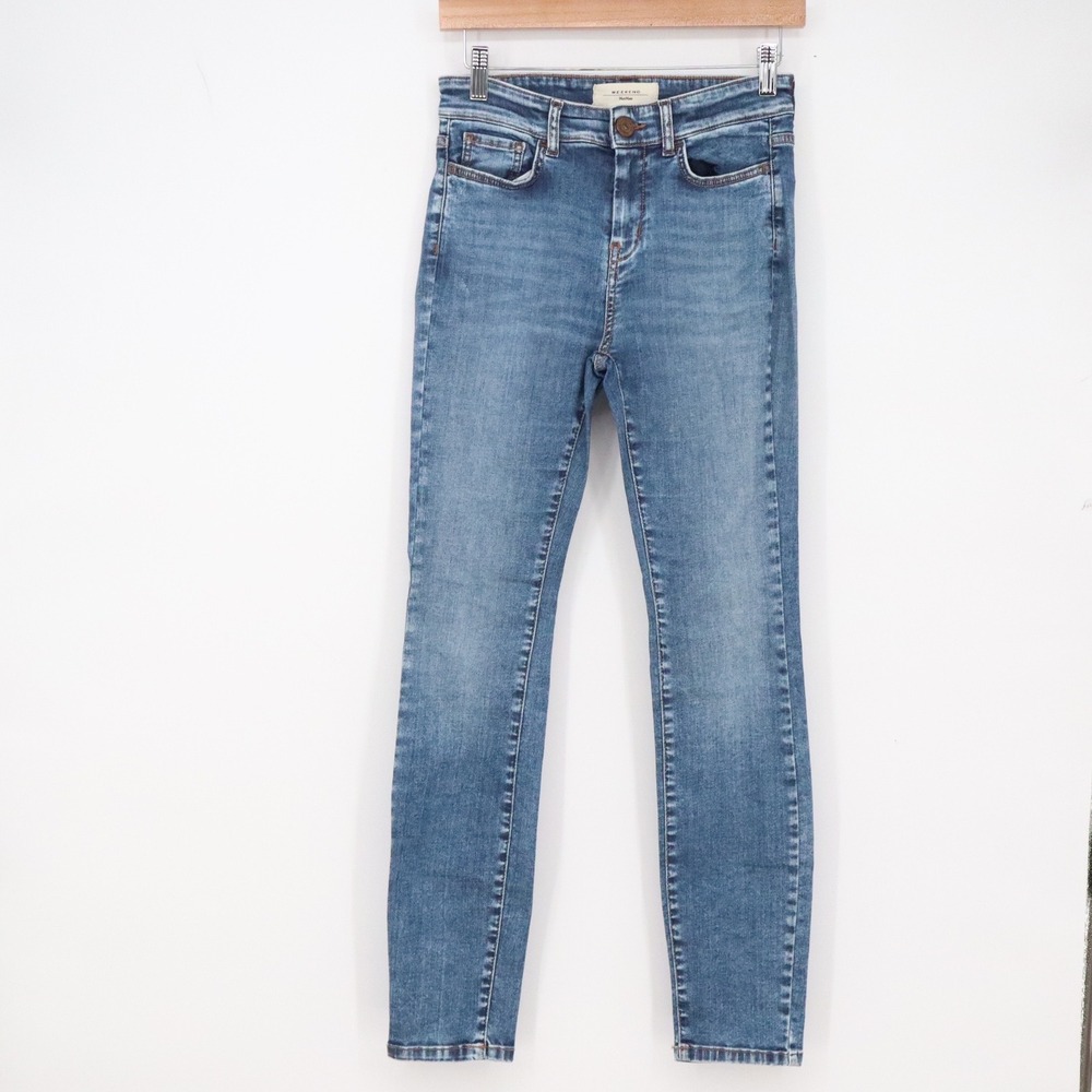 Weekend Max Mara Jeans Womens 28 WL Leggings Blue Slim Stretch Denim Excellent